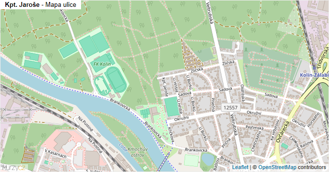 Kpt. Jaroše - mapa ulice