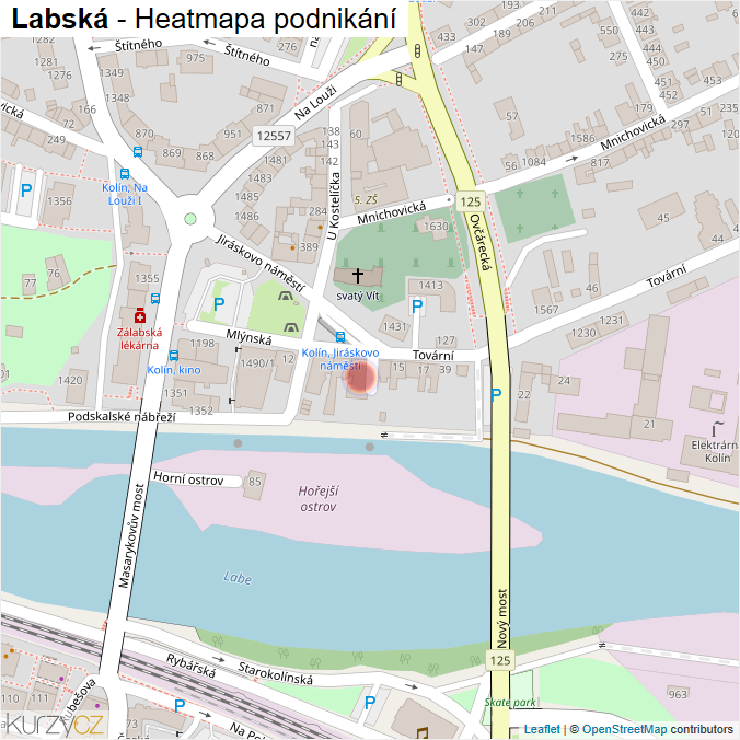 Mapa Labská - Firmy v ulici.
