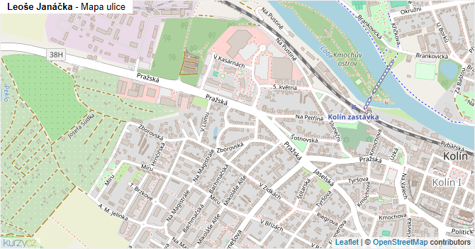 Leoše Janáčka - mapa ulice