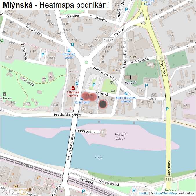 Mapa Mlýnská - Firmy v ulici.