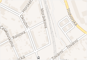 Morávkova v obci Kolín - mapa ulice