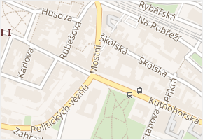 Mostní v obci Kolín - mapa ulice