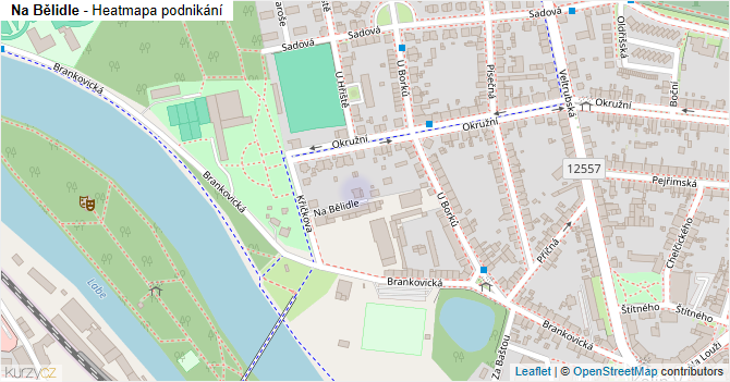 Na Bělidle - mapa podnikání