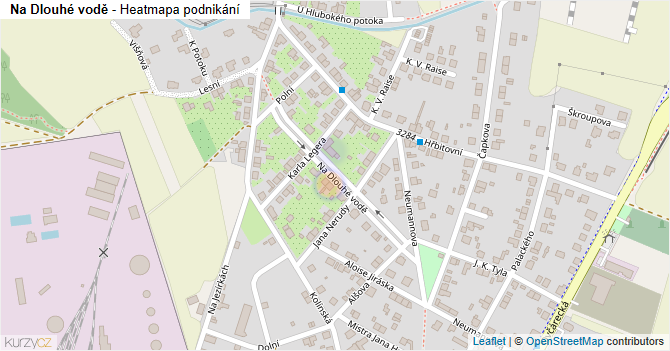 Na Dlouhé vodě - mapa podnikání