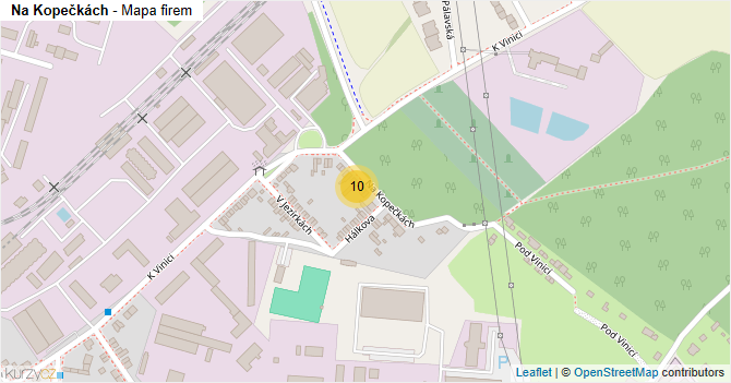 Na Kopečkách - mapa firem