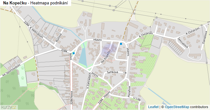 Na Kopečku - mapa podnikání