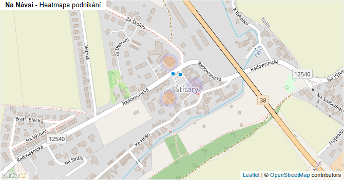 Na Návsi - mapa podnikání