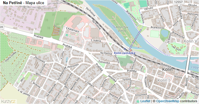 Na Petříně - mapa ulice