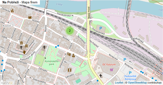 Na Pobřeží - mapa firem