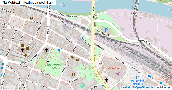 Na Pobřeží - mapa podnikání