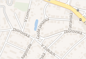 Na Spravedlnosti v obci Kolín - mapa ulice