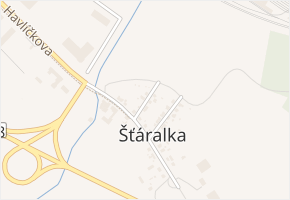 Na Šťáralce v obci Kolín - mapa ulice