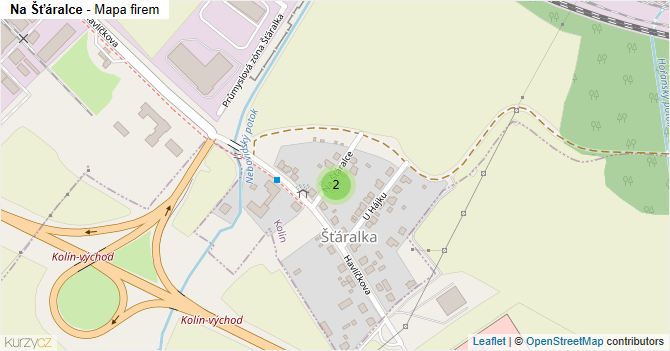Na Šťáralce - mapa firem
