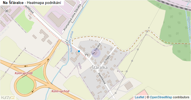 Na Šťáralce - mapa podnikání