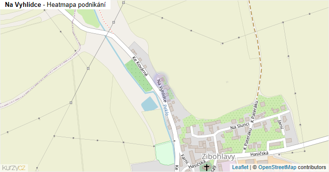 Na Vyhlídce - mapa podnikání