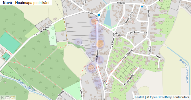 Nová - mapa podnikání