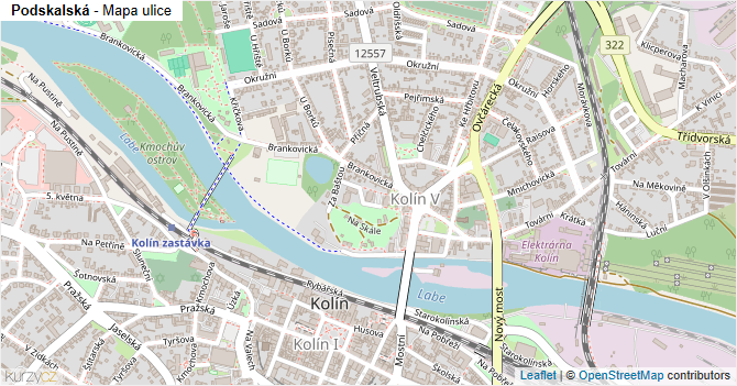 Podskalská - mapa ulice