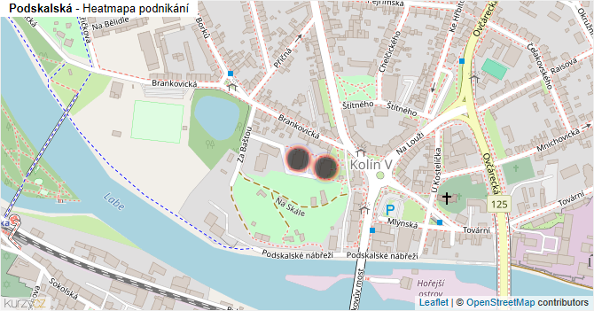 Podskalská - mapa podnikání