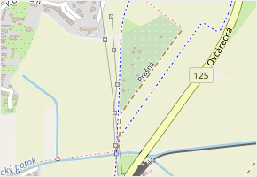 Prašná v obci Kolín - mapa ulice