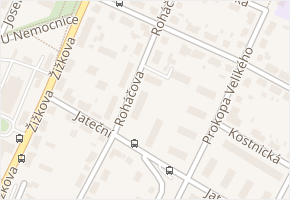 Roháčova v obci Kolín - mapa ulice