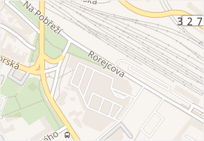 Rorejcova v obci Kolín - mapa ulice