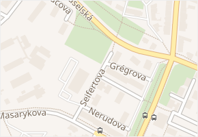 Seifertova v obci Kolín - mapa ulice