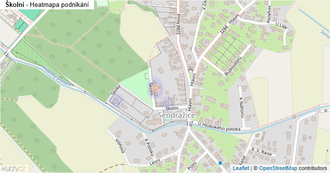 Školní - mapa podnikání