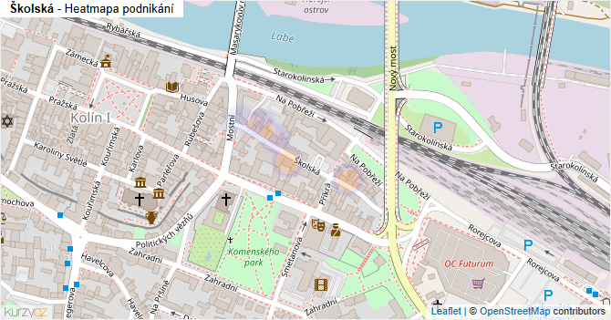 Školská - mapa podnikání