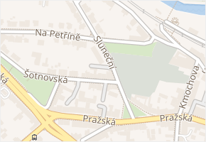 Sluneční v obci Kolín - mapa ulice