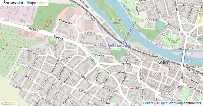 Šotnovská - mapa ulice