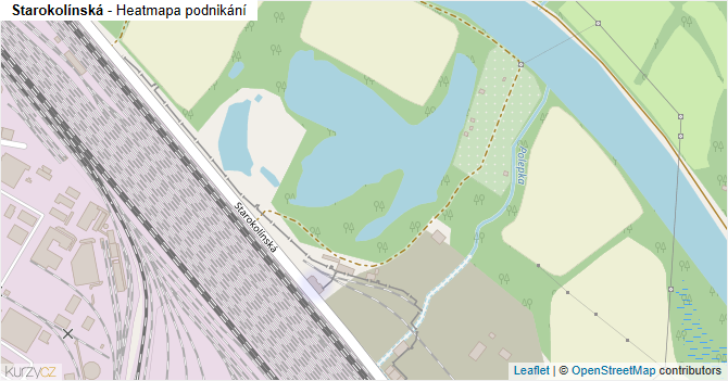 Starokolínská - mapa podnikání
