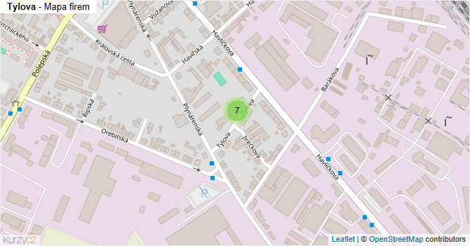 Tylova - mapa firem