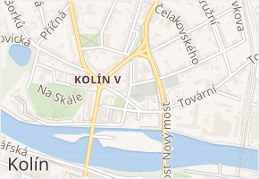 U Kostelíčka v obci Kolín - mapa ulice