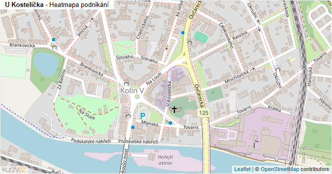 U Kostelíčka - mapa podnikání
