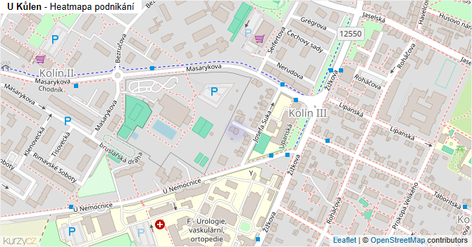 U Kůlen - mapa podnikání