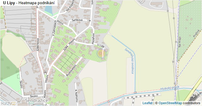 U Lípy - mapa podnikání