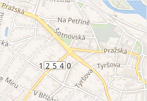 U Mýta v obci Kolín - mapa ulice