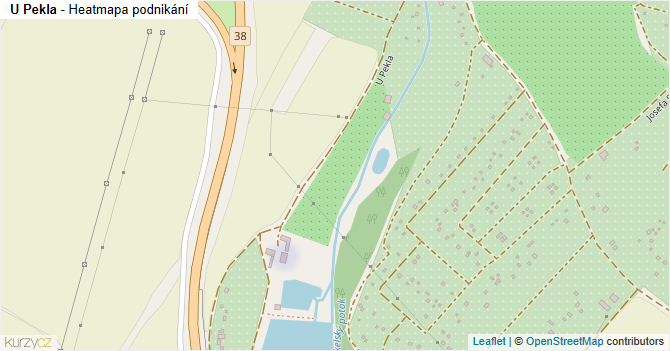 U Pekla - mapa podnikání