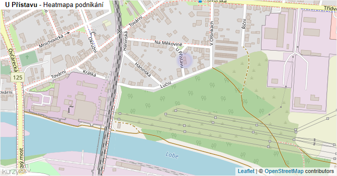 U Přístavu - mapa podnikání