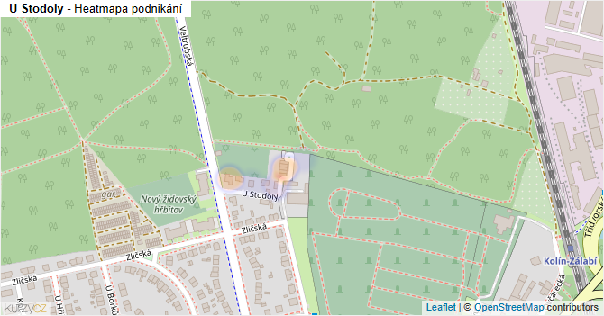 U Stodoly - mapa podnikání