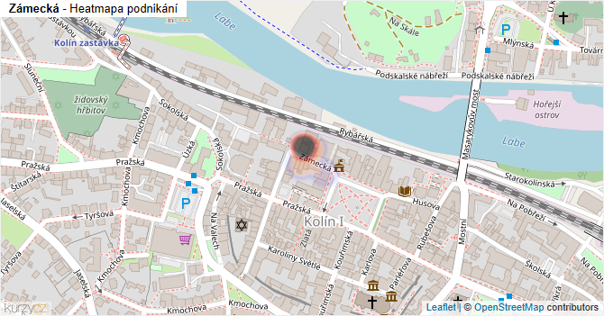 Zámecká - mapa podnikání