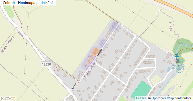 Zelená - mapa podnikání