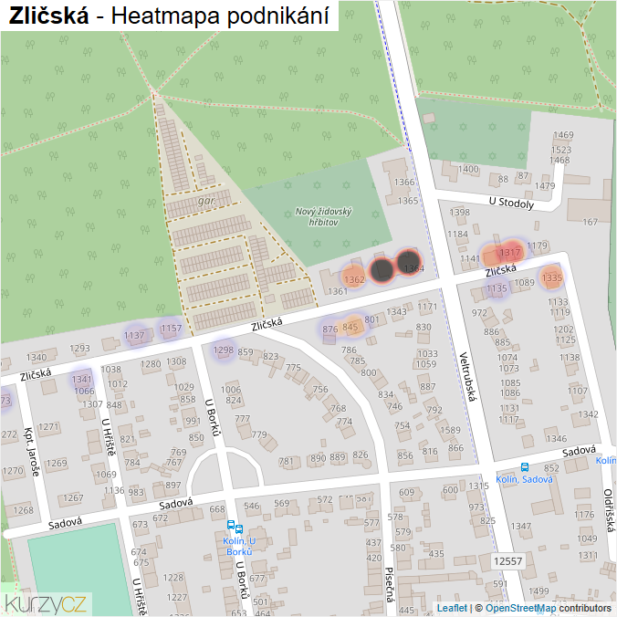 Mapa Zličská - Firmy v ulici.