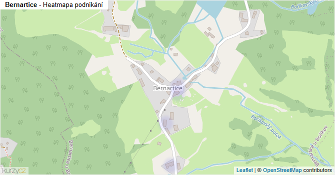 Bernartice - mapa podnikání