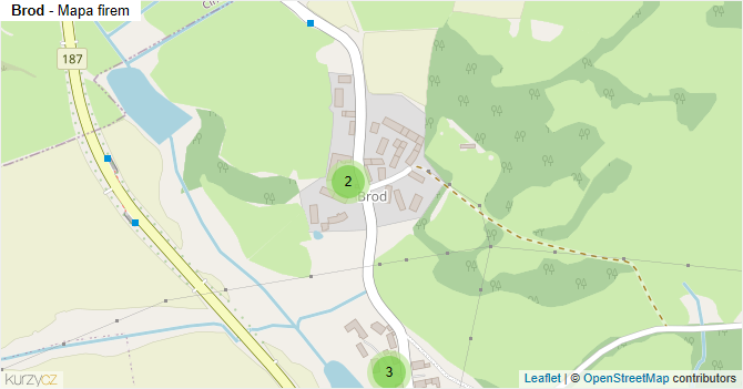 Brod - mapa firem