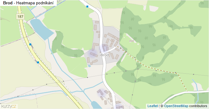 Brod - mapa podnikání