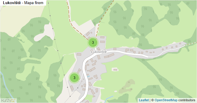 Lukoviště - mapa firem