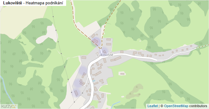 Lukoviště - mapa podnikání