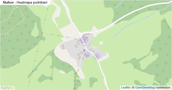 Sluhov - mapa podnikání