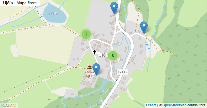 Ujčín - mapa firem